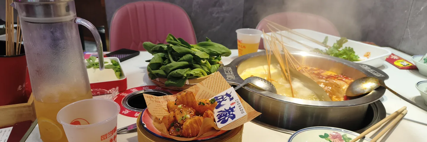 Chinese restaurant menu and dishes