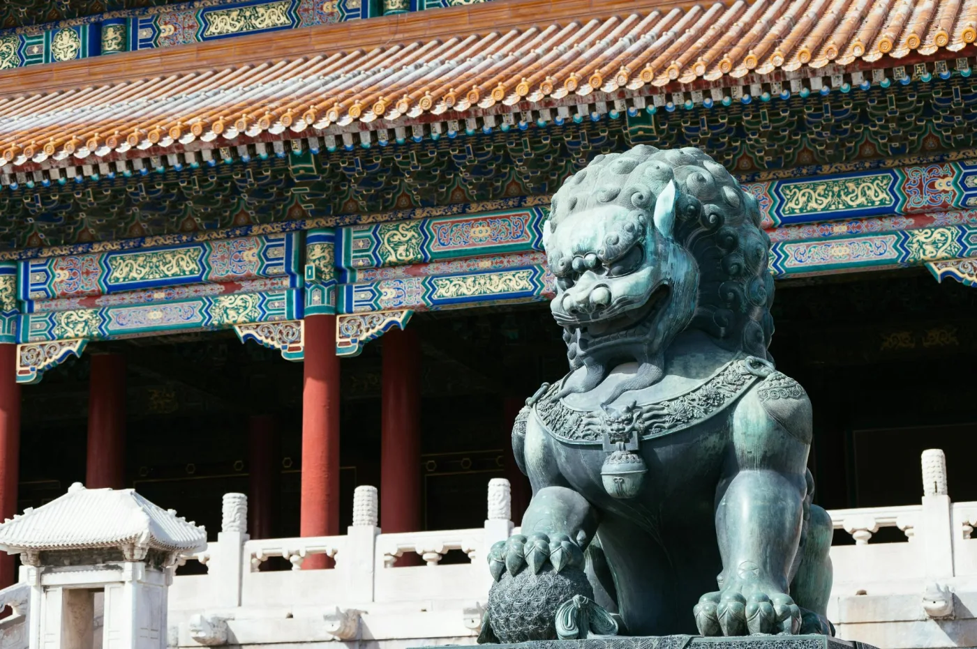 Forbidden City guardian lion